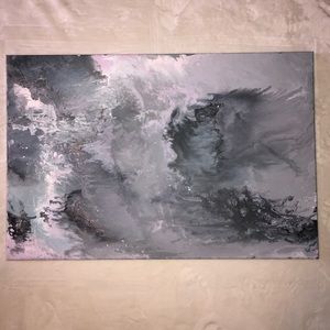Large Marbled Canvas Painting